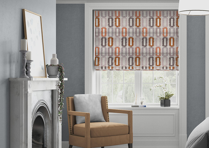 Soho, Terracotta - Twist&Fit Roman Blind - Image 3